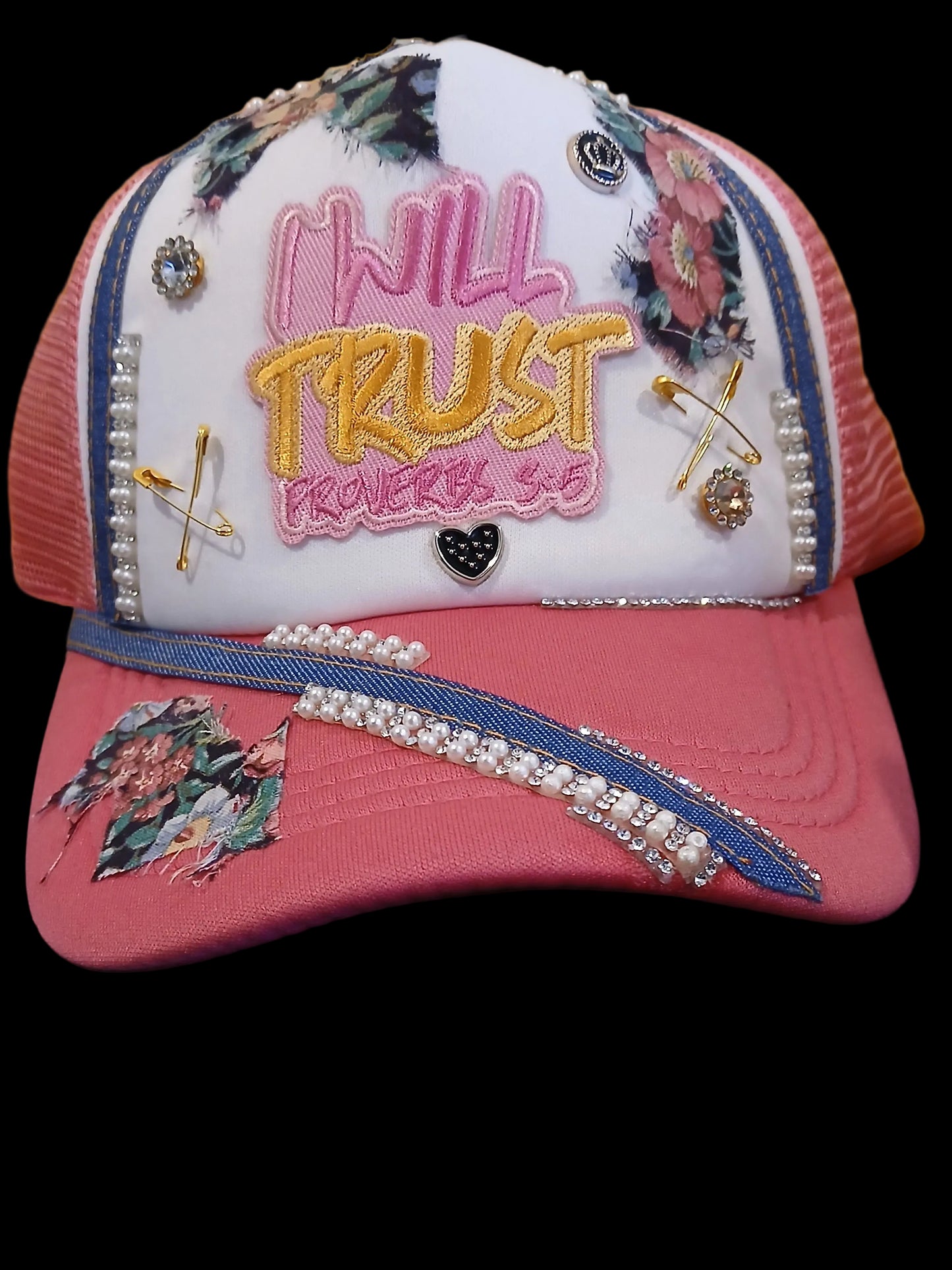 Custom "I Will Trust" Proverbs 3:5 Foam Trucker Hat